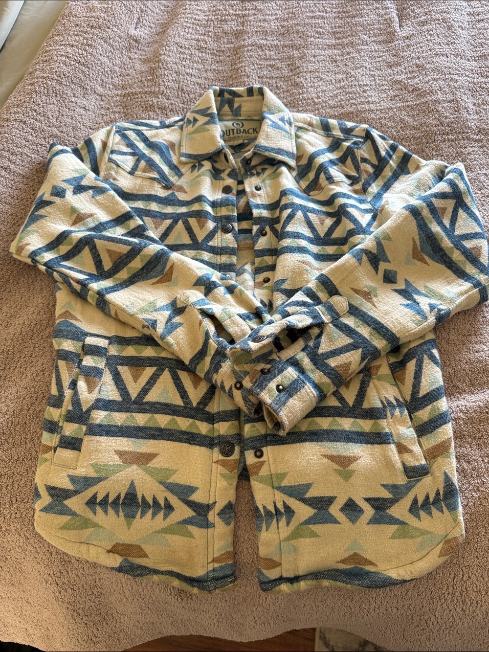 Outback trading co button up